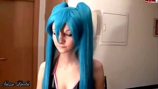 Alemão Foda-Se Como Miku Hatsune Cosplay Sexo Com Facial Porno