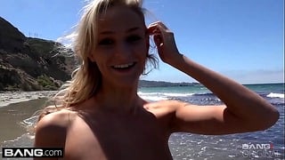 Bang Real Teens – Emma Hix Beachfront Strip Tease