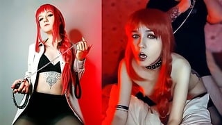Chainsaw Man. Makima Lost Control Of Her Pet. Cosplay – Sunako_Kirishiki