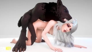 Curvy Bitch Breeds With Werewolf Big Cock Monster 3D Porn Wild Life