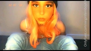 Cute Petite Shemale Fucks Herself With 8’ Dildo *Full Video On Of*