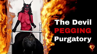 Devil Pegging Purgatory Satan Cosplay Nude Hardcore Rough Pegging Bondage BDSM Miss Raven Training Zero Halloween