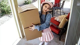 Exxxtra Small – Tiny Asian Lets Her Neighbour Dildo Fucks Her Before Sticking His Cock In Her Pussy