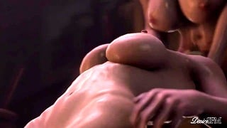 Futanari Triss Ravages Two Hot Blondes With Her Huge Cock