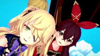 Genshin Impact – Two Archer Girls 3D Hentai, 4K, 60Fps, Uncensored