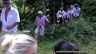 German Deepthroat Fuck Orgy