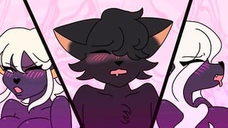 Halloween Threesome Furry Hentai Animation