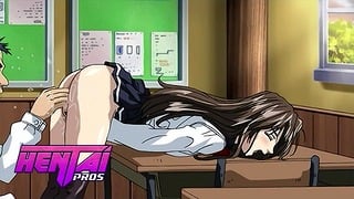 Hentaipros – Anime Schoolgirl Rubs Clit On Classmate Thinking Of Her Stepbro