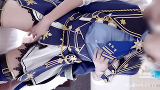 Idol Game Cosplaying Stage Costume Creampie Compilation Hentai Video