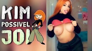 Kim Possible JOI Portugues Comandando Tua Punheta – Jerk Off Challenge JOI Very Hard Big Boobs Big Ass – Cosplay Girl