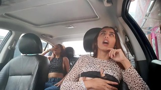 My Boyfriend Records Us With My Friend Using Lovense In His Car