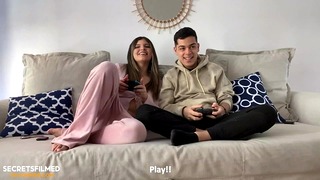 My Stepsister And I Betted A Blowjob Playing Video Games