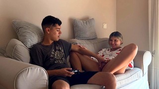 My Stepsister Won’t Let Me Finish A Video Game Until I Fuck Her First