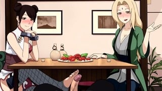 Naruto – Kunoichi Trainer – Part 7 – Tenten And Tsunade Footjob By Loveskysanx