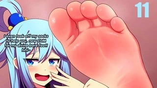 Premature Ejaculation Training With Aqua Part 2 Femdom, Feet, Humiliation, Premature Ejaculation