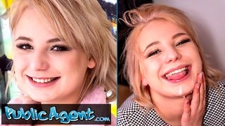 Public Agent Short Hair Blonde Amateur Teen With Soft Natural Body Picked Up As Bus Stop