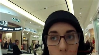 Public Cum Walk At The Mall!
