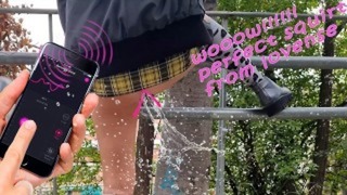 Public Remote Vibrator In Park – I Control The Pussy With Lush