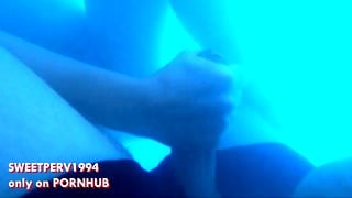 Real Stranger Girl !! At Spa Gives Crazy Handjob Underwater To Bulge Flasher! Public Pool Cumshot
