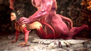 Sexy Succubus is Fucked Hard By Huge Monster