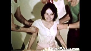 Vintage Erotica 1970S – Hairy Pussy Girl Has Sex – Happy Fuckday