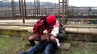 Stepfather fucked  Teen Outdoor