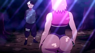 Sakura The Forbidden Scroll – Outdoor Blowjob – ( Parody )
