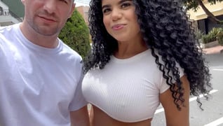 Big Tits Latina Squirter Has Multiple Squirting Orgasms on Big White Dick in Sexy Lingerie