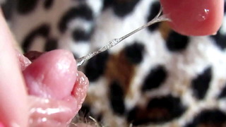 Huge clit orgasm closeup