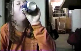 Beer, piss, anal and a cum facial – my kind of whore