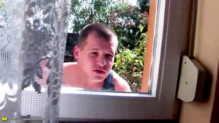 Insane group sex with mature step moms and pissing