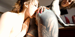 Hot Tattooed Pornstars Extreme Anal Lesbian Squirt Fest