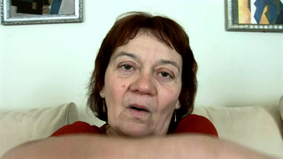 Big nippled hairy granny – deepthroat and cum in mouth
