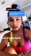 Vanessa Hudgens doing tongue twisters on TikTok, 5-12-2020