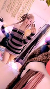 xoxokumachan touching herself dancing during a tiktok