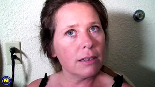 Mature Lady with Beautiful Horny Eyes Loves a Fat Black Cock